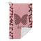 Polka Dot Butterfly Microfiber Golf Towels Small - FRONT FOLDED