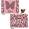 Polka Dot Butterfly Microfleece Dog Blanket - Regular - Front & Back