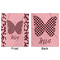 Polka Dot Butterfly Minky Blanket - 50"x60" - Double Sided - Front & Back