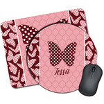 Polka Dot Butterfly Mouse Pad (Personalized)