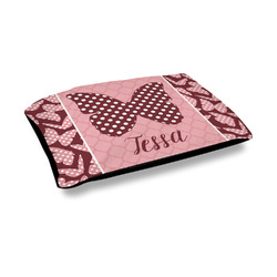 Polka Dot Butterfly Outdoor Dog Bed - Medium (Personalized)