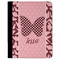 Polka Dot Butterfly Padfolio Clipboards - Large - FRONT