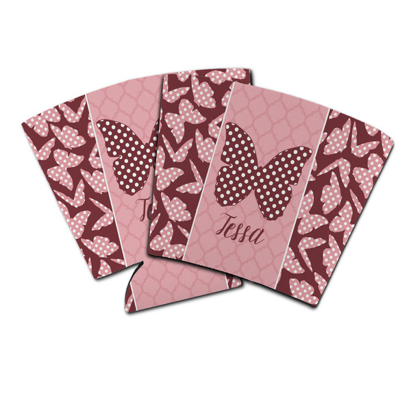 Custom Polka Dot Butterfly Party Cup Sleeve (Personalized)