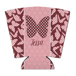 Polka Dot Butterfly Party Cup Sleeve - with Bottom (Personalized)
