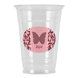 Polka Dot Butterfly Party Cups - 16oz (Personalized)