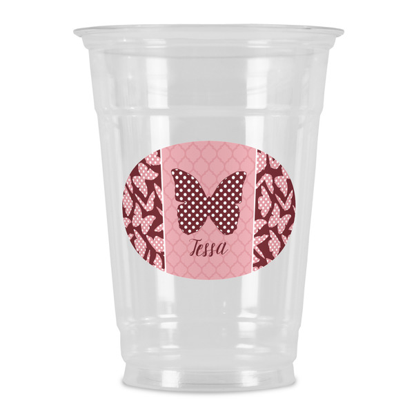 Custom Polka Dot Butterfly Party Cups - 16oz (Personalized)
