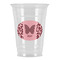 Polka Dot Butterfly Party Cups - 16oz - Front/Main