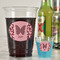 Polka Dot Butterfly Party Cups - 16oz - In Context