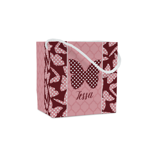 Custom Polka Dot Butterfly Party Favor Gift Bags - Gloss (Personalized)