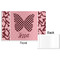 Polka Dot Butterfly Disposable Paper Placemat - Front & Back
