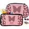 Polka Dot Butterfly Pencil / School Supplies Bags Small and Medium
