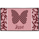 Polka Dot Butterfly Door Mat - 60"x36" (Personalized)