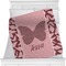 Polka Dot Butterfly Minky Blanket (Personalized)