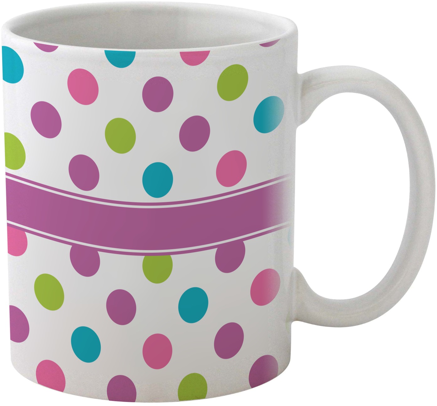Polka Dot Butterfly Coffee Mug (Personalized) - YouCustomizeIt