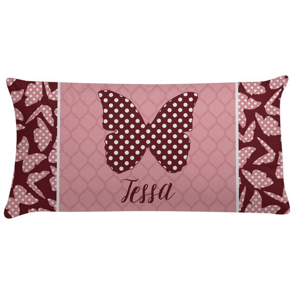 Custom Polka Dot Butterfly Pillow Case (Personalized)