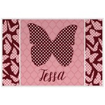 Polka Dot Butterfly Laminated Placemat w/ Name or Text