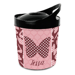 Polka Dot Butterfly Plastic Ice Bucket (Personalized)