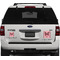 Polka Dot Butterfly Personalized Square Car Magnets on Ford Explorer