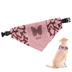Polka Dot Butterfly Dog Bandana - Large (Personalized)