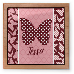 Polka Dot Butterfly Pet Urn w/ Name or Text