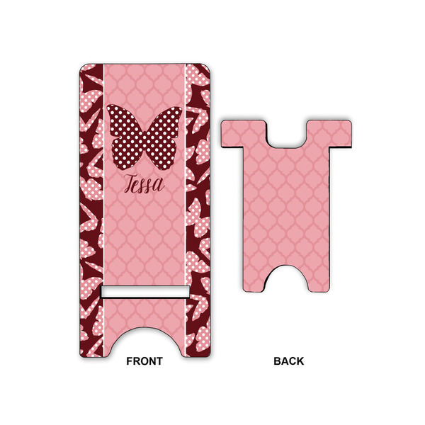 Polka Dot Butterfly Phone Stand - Front & Back