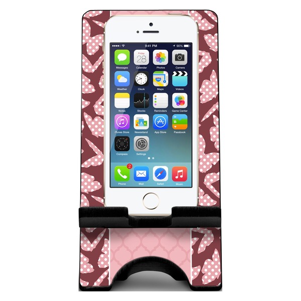 Polka Dot Butterfly Phone Stand w/ Phone