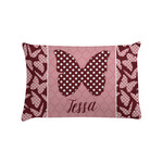 Polka Dot Butterfly Pillow Case - Standard (Personalized)