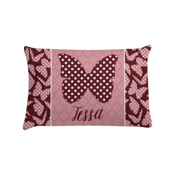 Custom Polka Dot Butterfly Pillow Case - Standard (Personalized)
