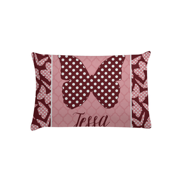 Custom Polka Dot Butterfly Pillow Case - Toddler (Personalized)