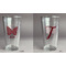 Polka Dot Butterfly Pint Glass - Two Content - Approval