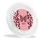 Polka Dot Butterfly Plastic Party Dinner Plates - Main/Front
