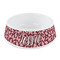 Polka Dot Butterfly Plastic Dog Bowl - Small (Personalized)