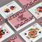 Polka Dot Butterfly Playing Cards - Front & Back View