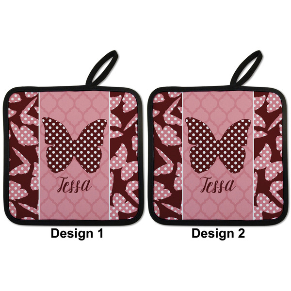 Polka Dot Butterfly Pot Holders - Set of 2 APPROVAL