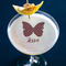 Polka Dot Butterfly Printed Drink Topper - Large - In Context