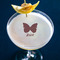 Polka Dot Butterfly Printed Drink Topper - Medium - In Context