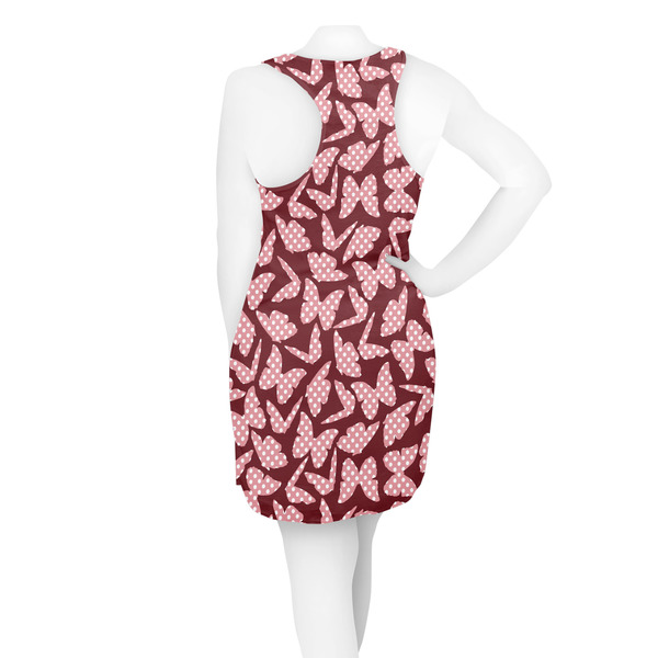Polka Dot Butterfly Racerback Dress - On Model - Back