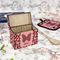 Polka Dot Butterfly Recipe Box - Full Color - In Context
