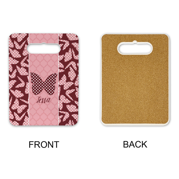 Polka Dot Butterfly Rectangle Trivet with Handle - APPROVAL