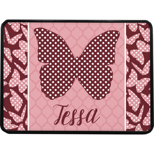 Polka Dot Butterfly Rectangular Car Hitch Cover w/ FRP Insert