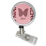 Polka Dot Butterfly Retractable Badge Reel (Personalized)