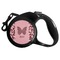 Polka Dot Butterfly Retractable Dog Leash - Small (Personalized)
