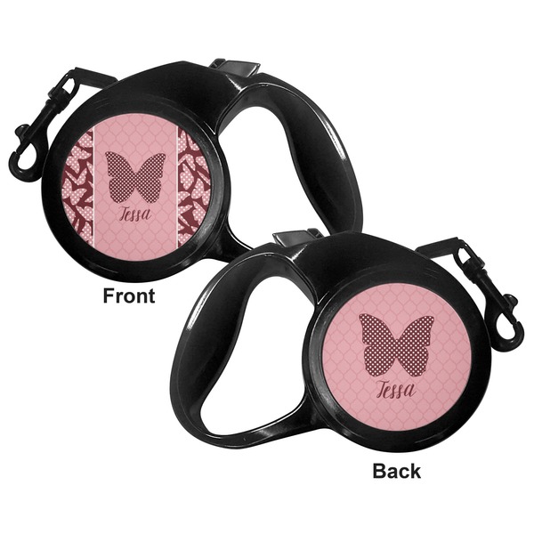 Polka Dot Butterfly Retractable Dog Leash - Small - Apvl