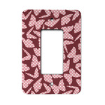 Polka Dot Butterfly Rocker Style Light Switch Cover - Single Switch