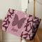 Polka Dot Butterfly Large Rope Tote - Life Style