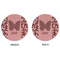 Polka Dot Butterfly Round Linen Placemats - APPROVAL (double sided)