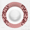 Polka Dot Butterfly Round Linen Placemats - LIFESTYLE (single)