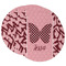 Polka Dot Butterfly Round Paper Coaster - Main