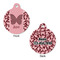Polka Dot Butterfly Round Pet Tag - Front & Back