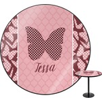 Polka Dot Butterfly Round Table - 30" (Personalized)